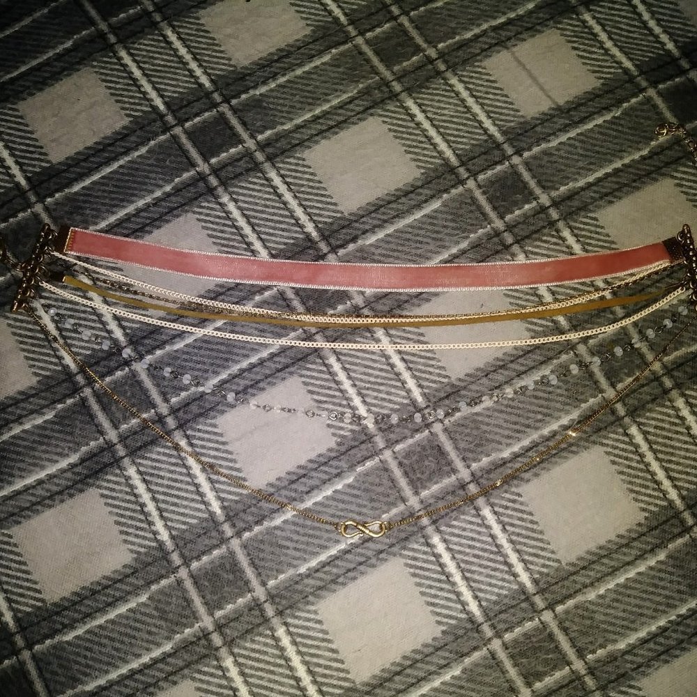 Free people Boho 7 strand beaded velvet choker collar - Picture 6 of 7